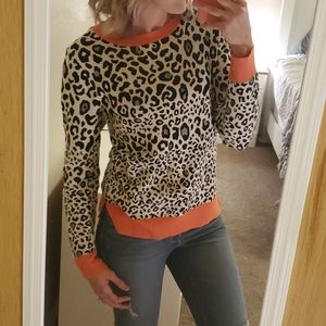 89th + Madison leopard sweater